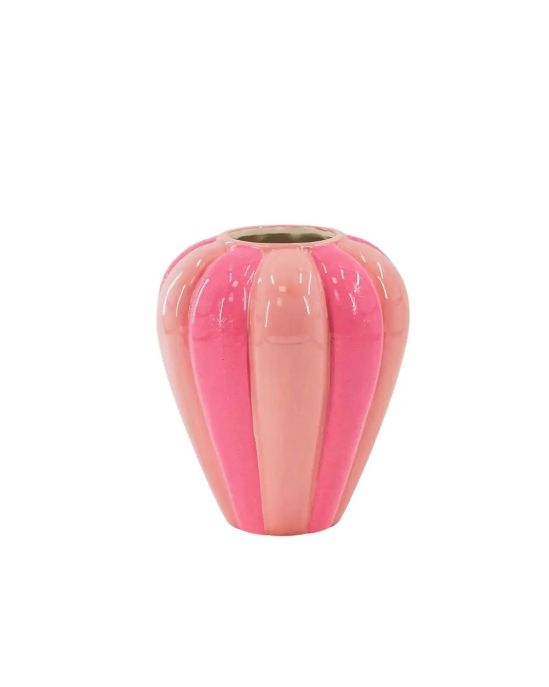 Blush Swirl Ceramic Vase