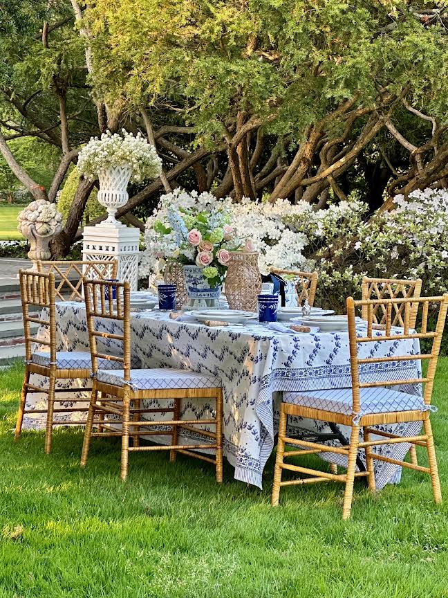 The Straight Back Wicker Dining Chair – Set of Four