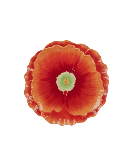 The Poppy Bloom Dessert Plate