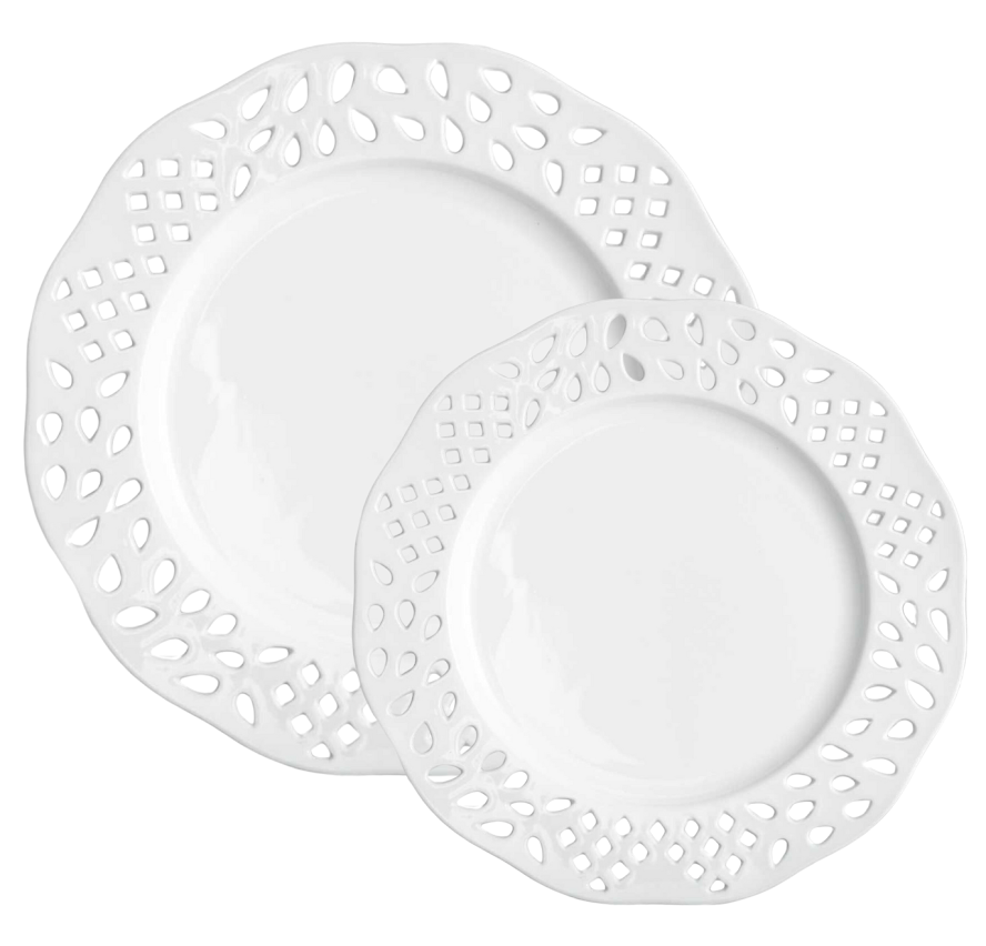 The White Pierced Dinnerware Collection