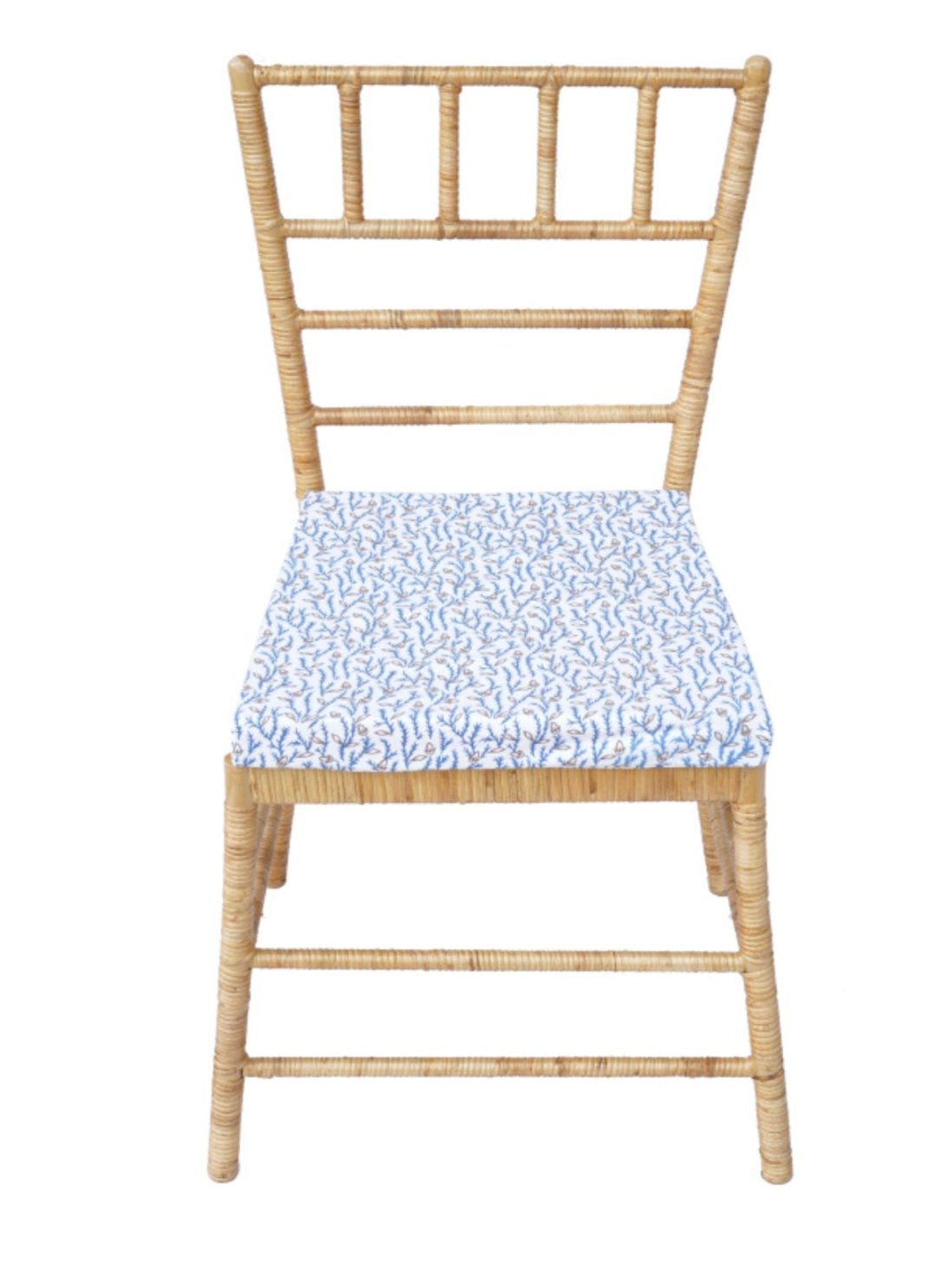 The Straight Back Wicker Dining Chair – Set of Four
