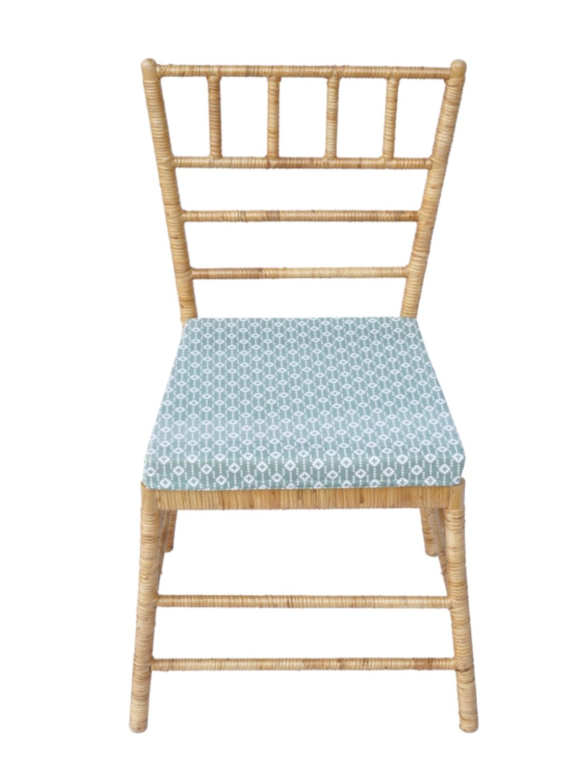 The Straight Back Wicker Dining Chair – Set of Four