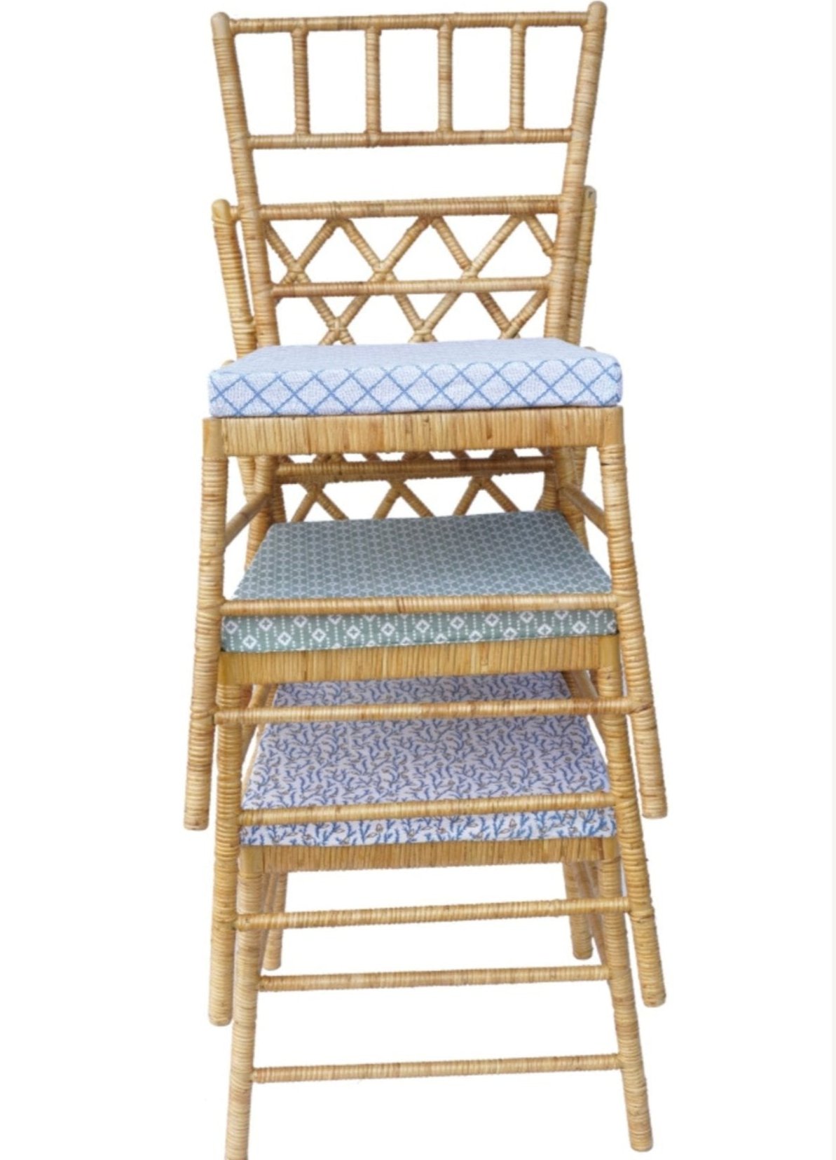 The Diamond Back Wicker Dining Chair – Set of Four