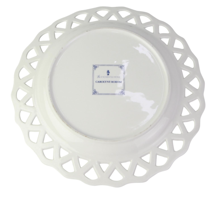 Blue Tulip Lattice Plate