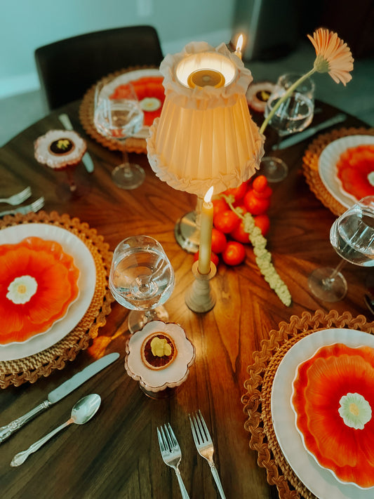 The Poppy Bloom Dessert Plate