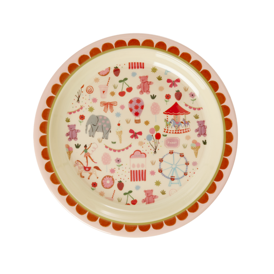 The Fun Fair Pink Play Plate