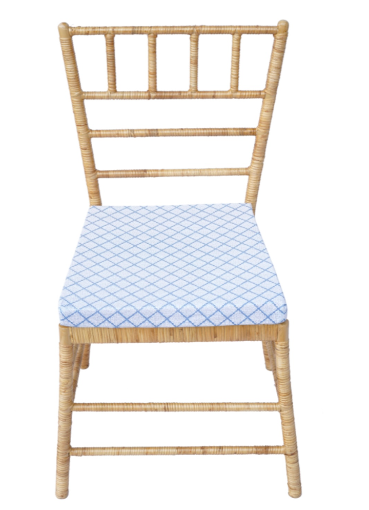 The Straight Back Wicker Dining Chair – Set of Four